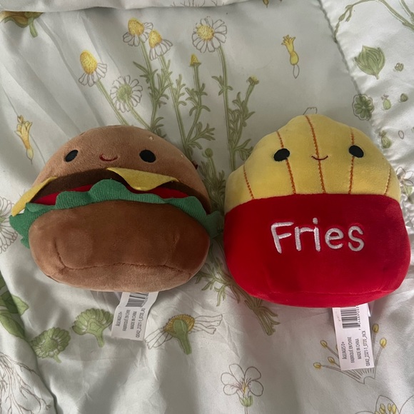 Carl the Burger and Floyd the Fries Squishmallow Set - 5 inch - Picture 1 of 4